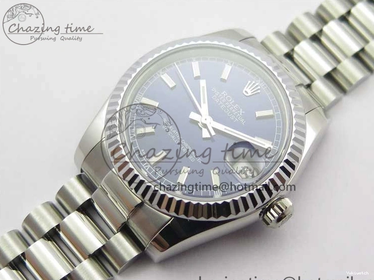 Datejust President 178274 Best SS on Dial SEIKO Bracelet SS Stick NH05A Markers Edition 31mm GSF Blue 0301